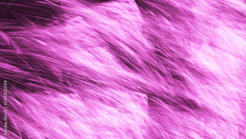 Obraz premium Abstract colorful chaotic pink shapes. Creative painted texture. Fantastic 3D rendered digital fractal illustration.