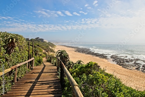 Supertubes beach in Jeffrey's Bay, South Africa, this is a very popular surfing beach and tourist attraction. 