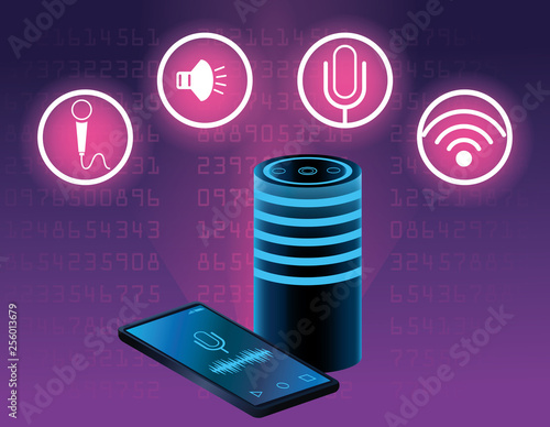 Smartphone voice recognition speaker