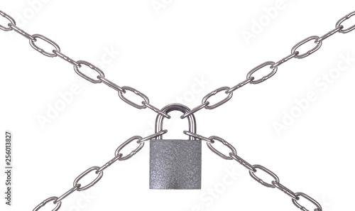 The padlock and chains