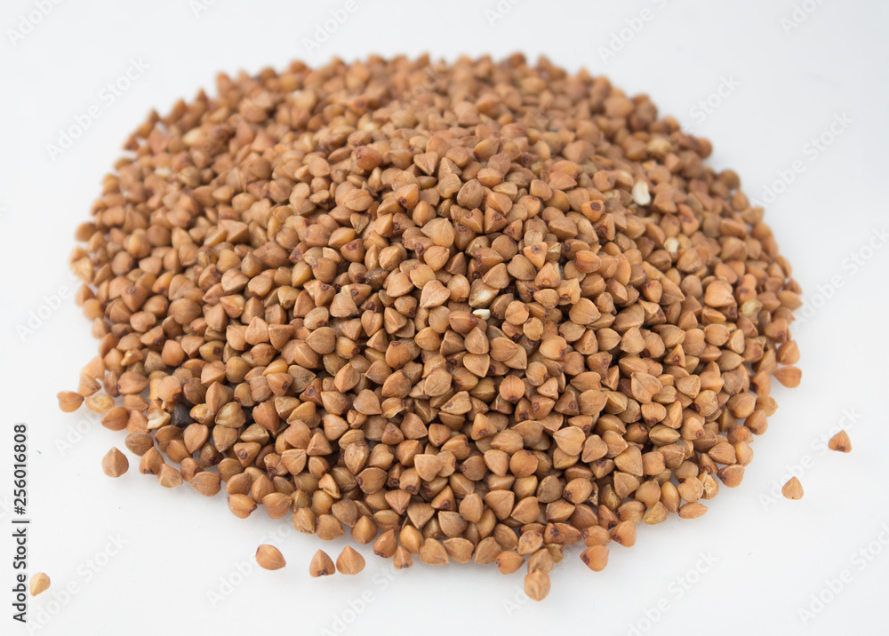 buckwheat isolated on white background buckwheat isolated on white background