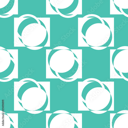 Konstfotografi Geometric seamless pattern. Circles, square