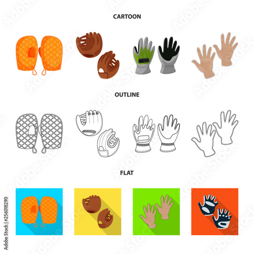 Vector illustration of silhouette and safety icon. Collection of silhouette and comfort stock symbol for web.
