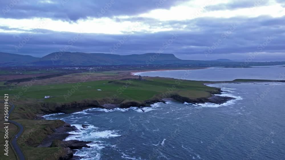 Aerial view of Mullaghmore Head - Signature point of the Wild Atlantic Way, County Sligo, Ireland Aerial view of Mullaghmore Head - Signature point of the Wild Atlantic Way, County Sligo, Ireland