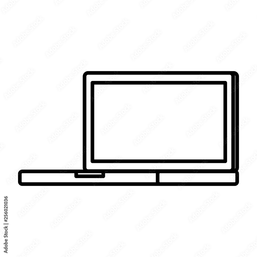 laptop computer isolated icon laptop computer isolated icon