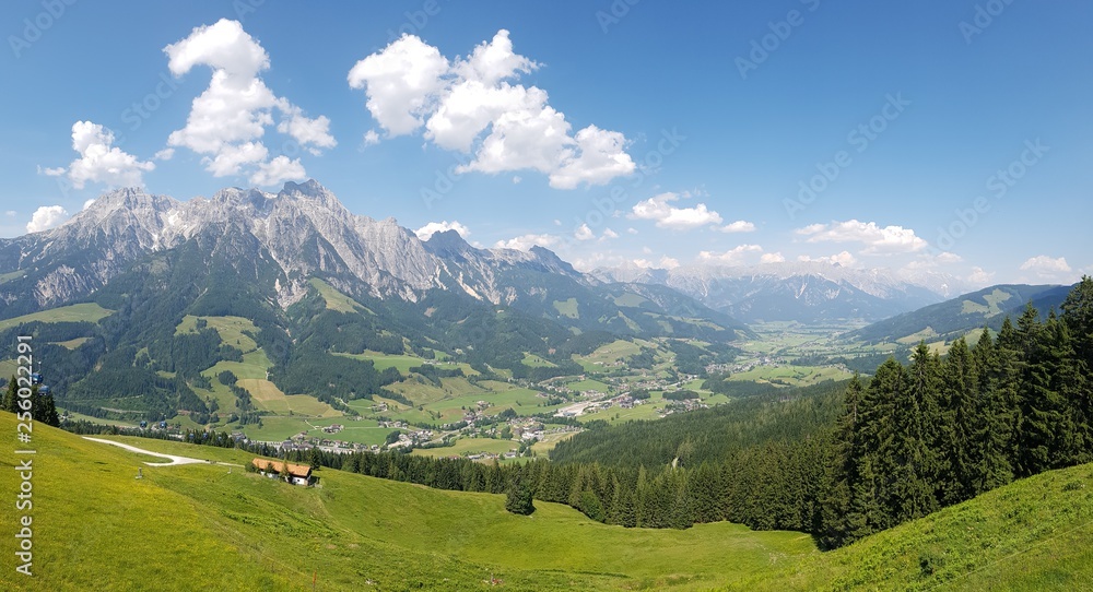 Landscape near Leogang in Austria