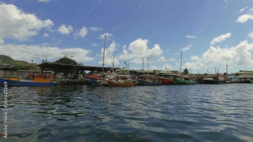 View Of Victoria Harbour from the Boat, Mahe Island, Seychelles View Of Victoria Harbour from the Boat, Mahe Island, Seychelles