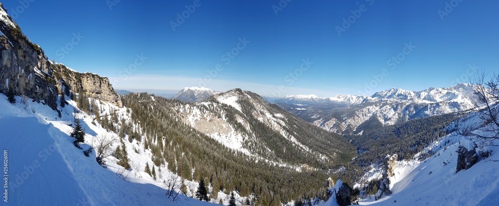 Ski region Garmisch in Germany