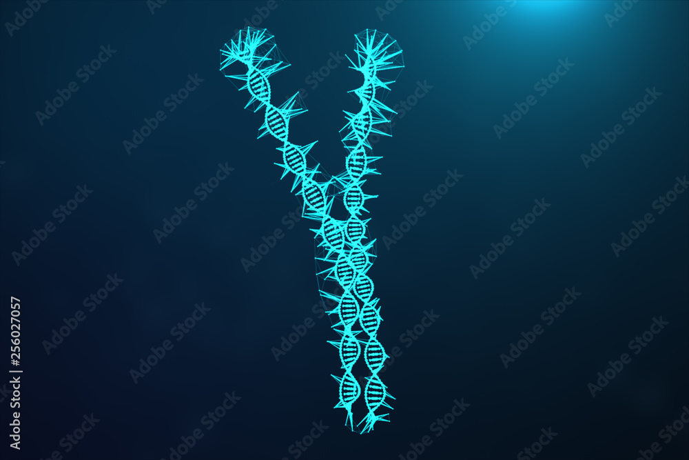 Polygonal Low poly 3D Rendering Digital Artificial Chromosomes Consisting Of Consisting Dots And Lines With DNA Carrying The Genetic Code. Genetics Concept, Artificial Intelligence Concept. Binary Polygonal Low poly 3D Rendering Digital Artificial Chromosomes Consisting Of Consisting Dots And Lines With DNA Carrying The Genetic Code. Genetics Concept, Artificial Intelligence Concept. Binary