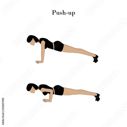 Push-up exercise workout