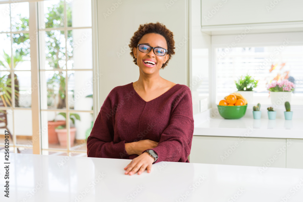 Beautiful young african woman with afro hair wearing glasses Beautiful young african woman with afro hair wearing glasses