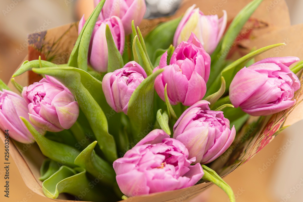 Obraz premium delicate bouquet of tulips