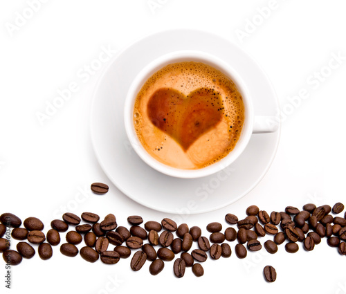 Kaffeetasse mit Herz