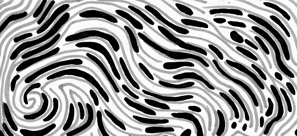 Hand drawn color interesting abstract background