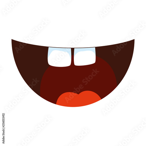 crazy mouth fools day icon