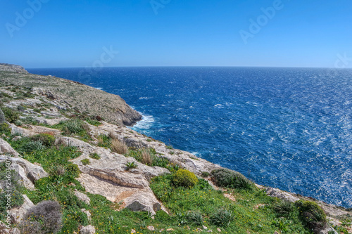 Obraz na płótnie Maltese coastal landscape, Qrendi, Malta w salonie