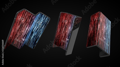фотографія Foldable smartphone modern design