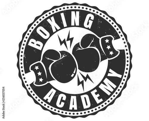 Retro sport logo for boxing academy