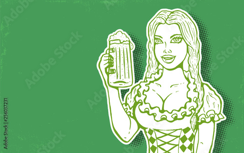 Girl and beer