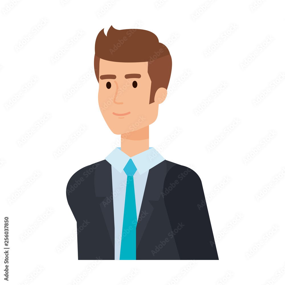 young businessman avatar character