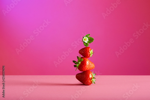 Stack of strawberries