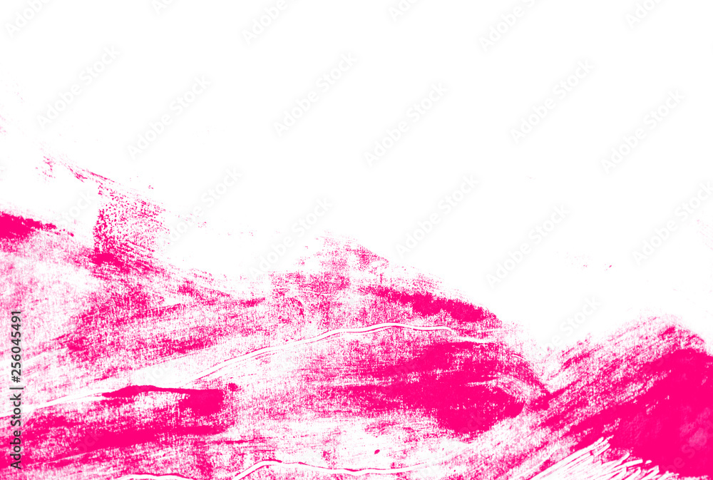 Obraz premium pink and white paint brush strokes background 