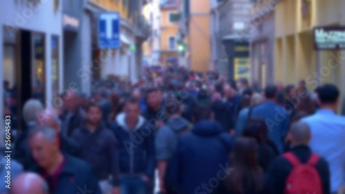 Wallpaper Mural Anonymous People On Busy Street Torontodigital.ca