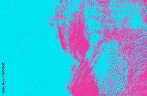 pink and blue paint brush strokes background 