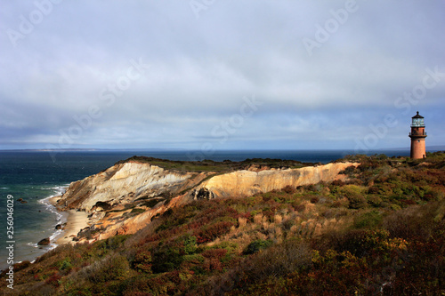Gay Head Lighthouse Cliff Aquinnah, Martha's Vineyard Cape Cod Boston Massachusetts 