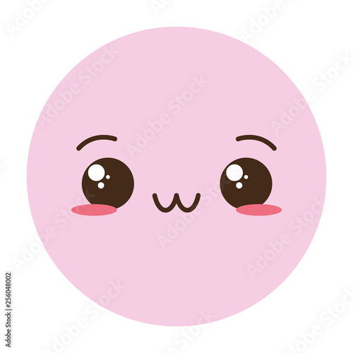kawaii emoji cartoon face
