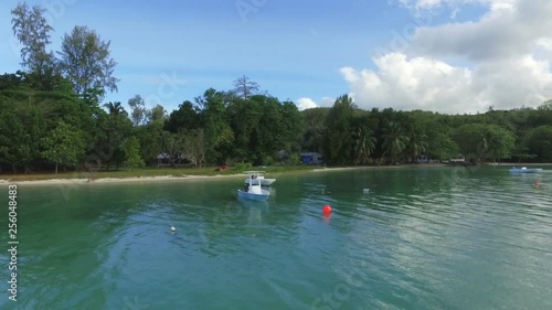 View Of The Bay In Indian Ocean, Ile au Cerf, Seychelles photo