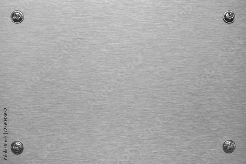 Silber Platte - gebürstet