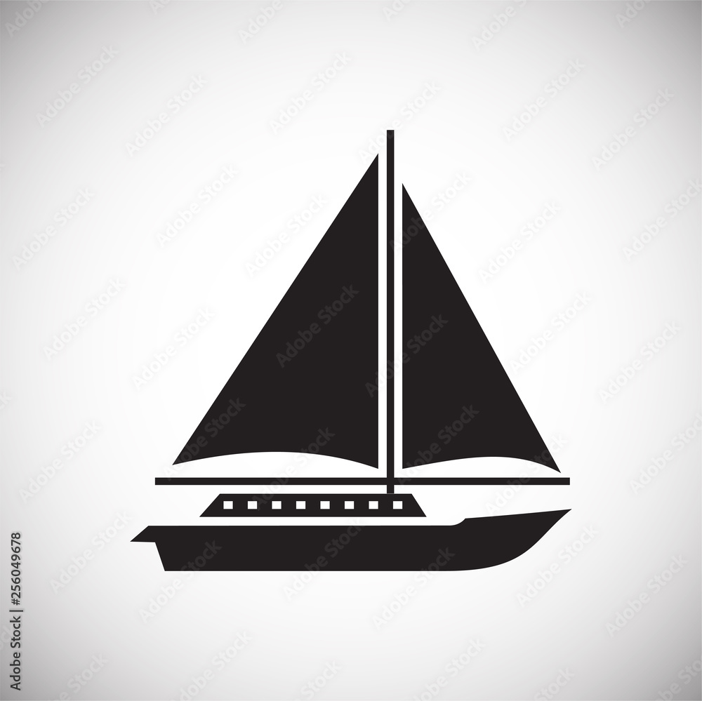 Ship icon on background for graphic and web design. Simple vector sign. Internet concept symbol for website button or mobile app. Ship icon on background for graphic and web design. Simple vector sign. Internet concept symbol for website button or mobile app.