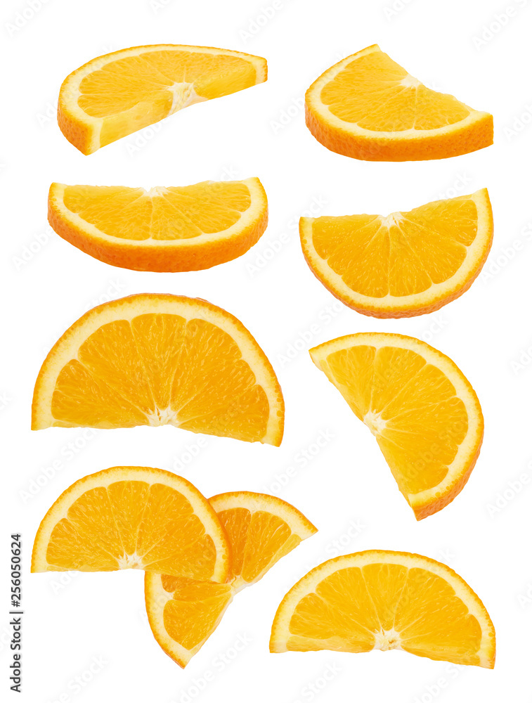 Orange fruit on white Orange fruit on white