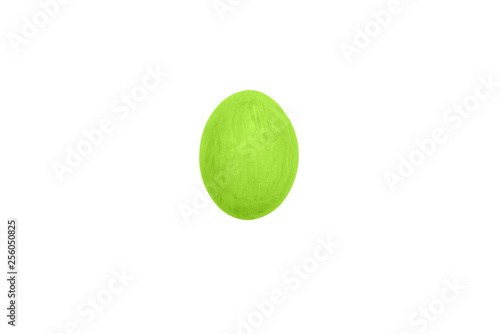 Egg light green. Painted egg. Traditional symbol and decoration of the holiday. Empty surface © Антон Брехов