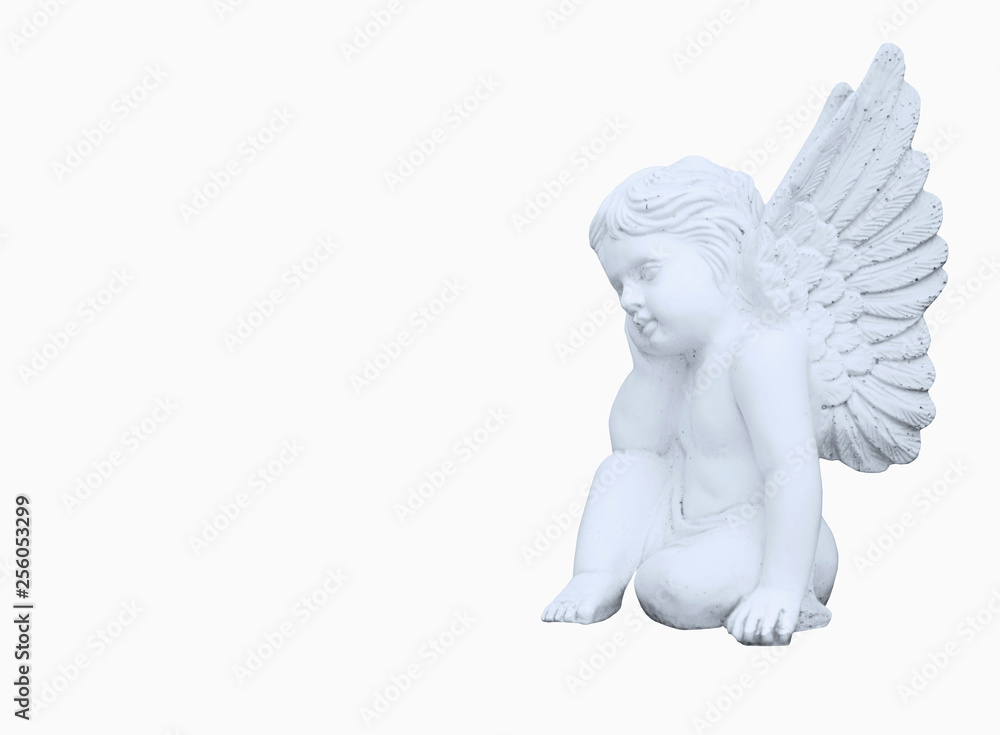 Statue of little angel as symbol of guards for children Statue of little angel as symbol of guards for children