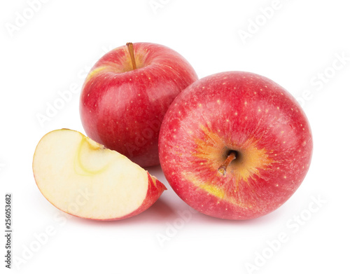 Red apples isolated