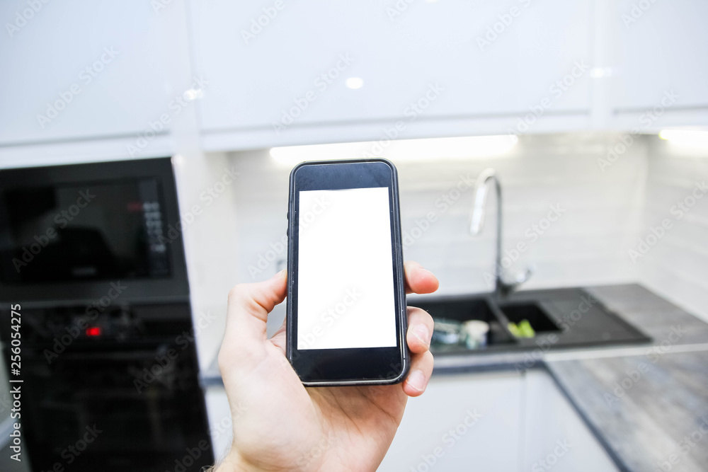 Manage home smartphone, Wi-Fi connection with household appliances, lighting, Internet. The system of technology, housing. Energy saving Manage home smartphone, Wi-Fi connection with household appliances, lighting, Internet. The system of technology, housing. Energy saving