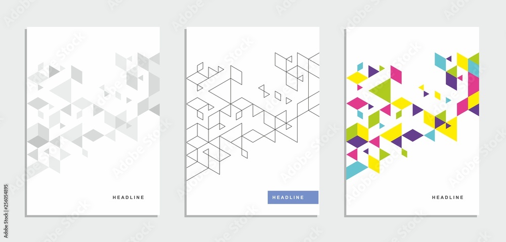 Abstract geometric technological flyer, brochure, corporate identity. Abstract geometric technological flyer, brochure, corporate identity.