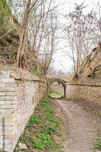 Novi Sad  Serbia - March 16  2019  Supporting small gate at the Petrovaradin Fortress