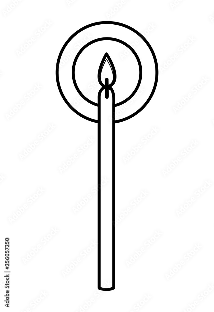candle birthday isolated icon candle birthday isolated icon