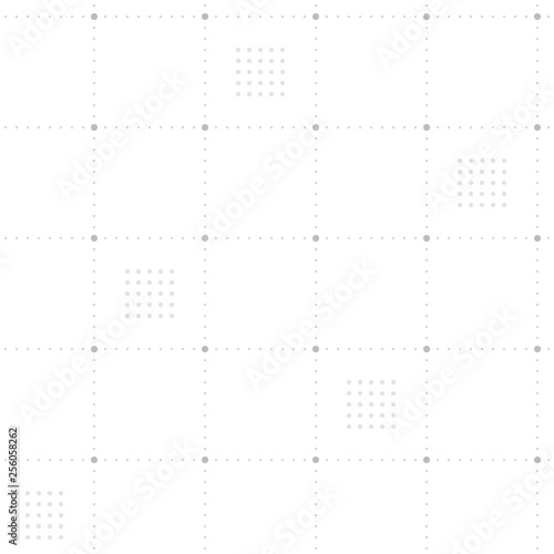 Light gray dotted grid seamless background.