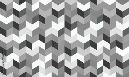 Seamless background pattern with rhomboids.  Vector graphic illustration in grayscale.