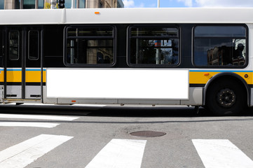 Bus Advertising Mockup, Side Panel Billboard