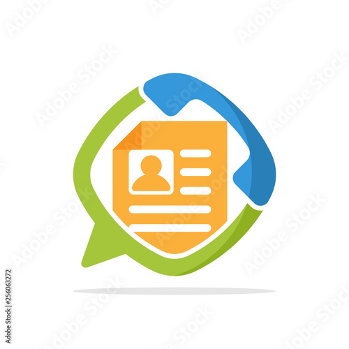 Vector illustration icon with the concept of support communication services for registration