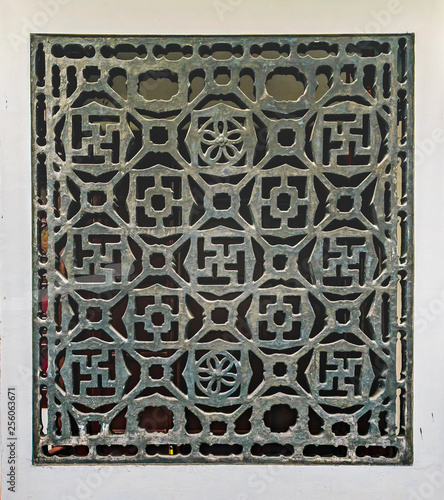 Traditional Window Patterned Chineses House photo