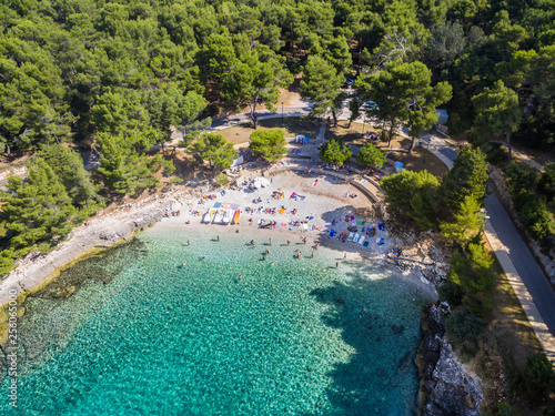 Photography Aerial shot of lungomare coast in Pula,Croatia