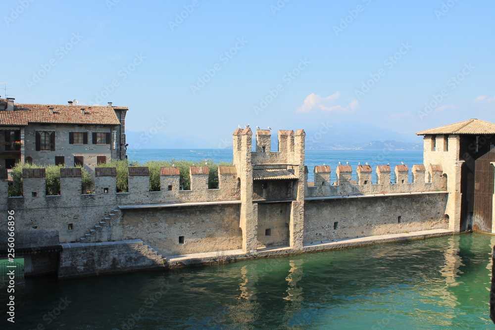 The Scaligera fortress in Sirmione, Italy