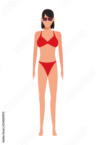 woman wearing swimwear