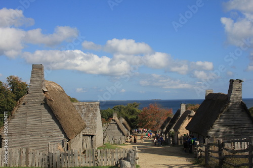 Plymouth Plantation Gristmill 17th-Century English Village photo